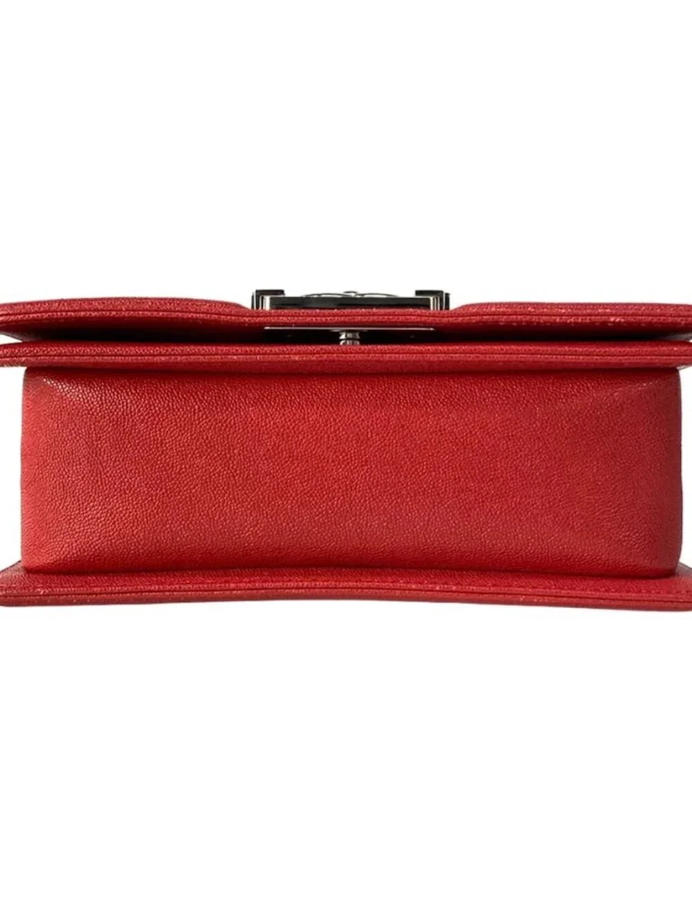 CHANEL Boy Chanel - Red Calfskin Shoulder Bag